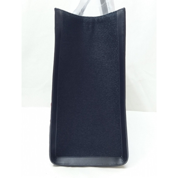 Kate Spade New York Manhattan Black Canvas Car Embellished Large Tote Bag NWT - Picture 16 of 16